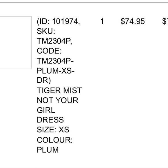 ARIA Purple Dress - Picture 3 of 3